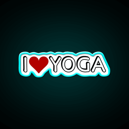 I Love Yoga Led Neon Sign For Wellness Space Rgb Color - Shineneon