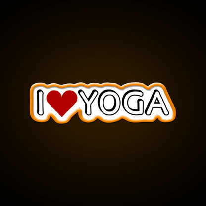 I Love Yoga Led Neon Sign For Wellness Space Rgb Color - Shineneon