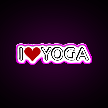 I Love Yoga Led Neon Sign For Wellness Space Rgb Color - Shineneon