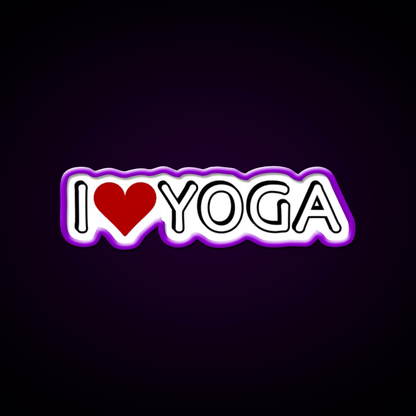 I Love Yoga Led Neon Sign For Wellness Space Rgb Color - Shineneon