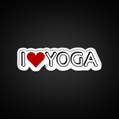 I Love Yoga Led Neon Sign For Wellness Space Rgb Color