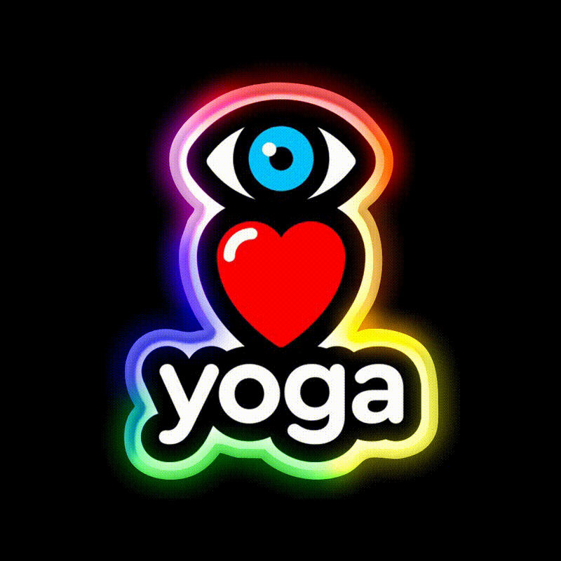 I Love Yoga Led Neon Sign For Wellness Space Yoga Studio Rgb Color