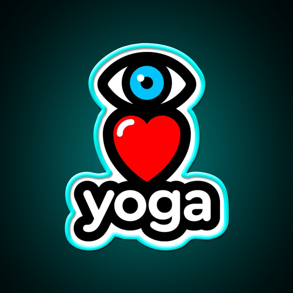 I Love Yoga Led Neon Sign For Wellness Space Yoga Studio Rgb Color - Shineneon