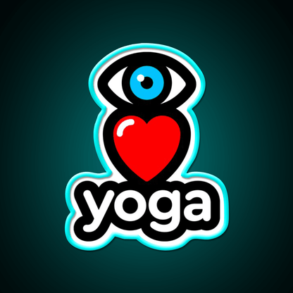 I Love Yoga Led Neon Sign For Wellness Space Yoga Studio Rgb Color - Shineneon