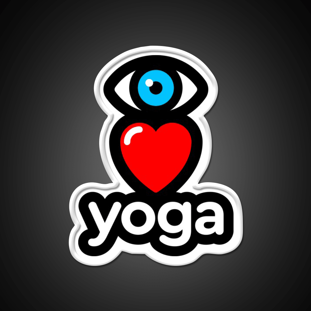 I Love Yoga Led Neon Sign For Wellness Space Yoga Studio Rgb Color - Shineneon
