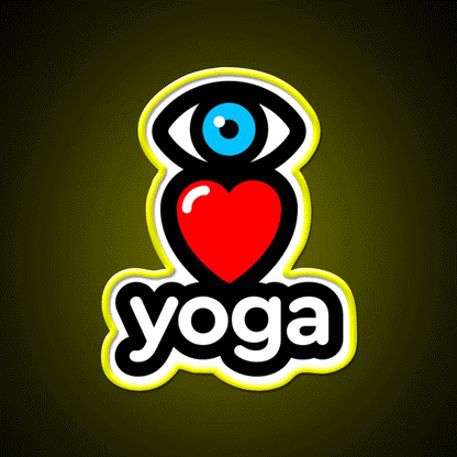 I Love Yoga Led Neon Sign For Wellness Space Yoga Studio Rgb Color