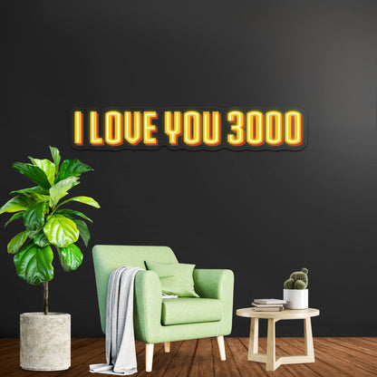 I Love You 3000 Artwork Led Custom Signs - Shineneon