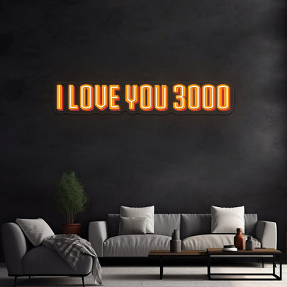 I Love You 3000 Artwork Led Custom Signs - Shineneon
