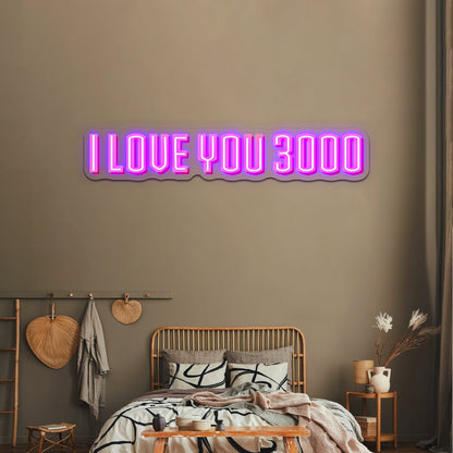 I Love You 3000 Artwork Led Custom Signs - Shineneon
