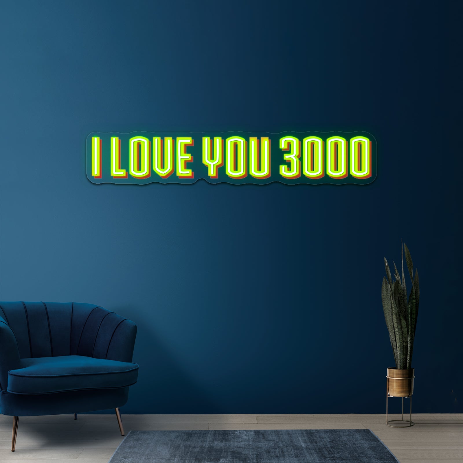 I Love You 3000 Artwork Led Custom Signs