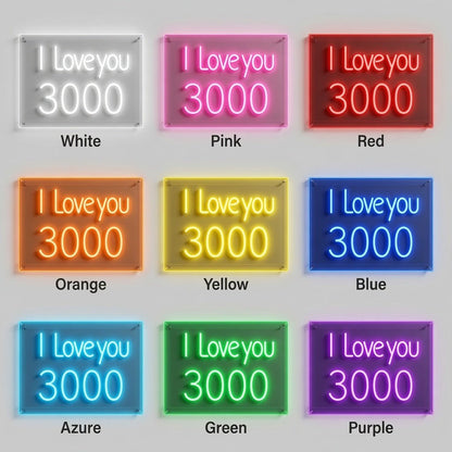I Love You 3000 LED Neon Sign - Shineneon