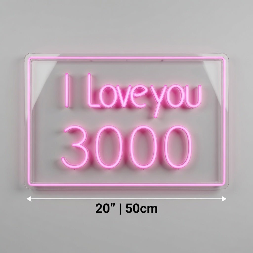 I Love You 3000 LED Neon Sign - Shineneon