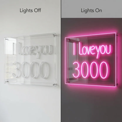 I Love You 3000 LED Neon Sign - Shineneon