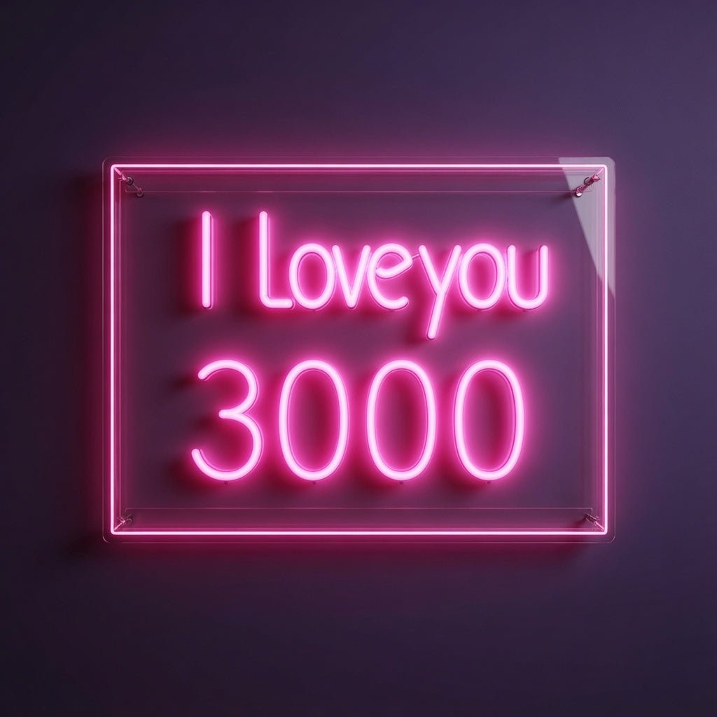 I Love You 3000 LED Neon Sign - Shineneon