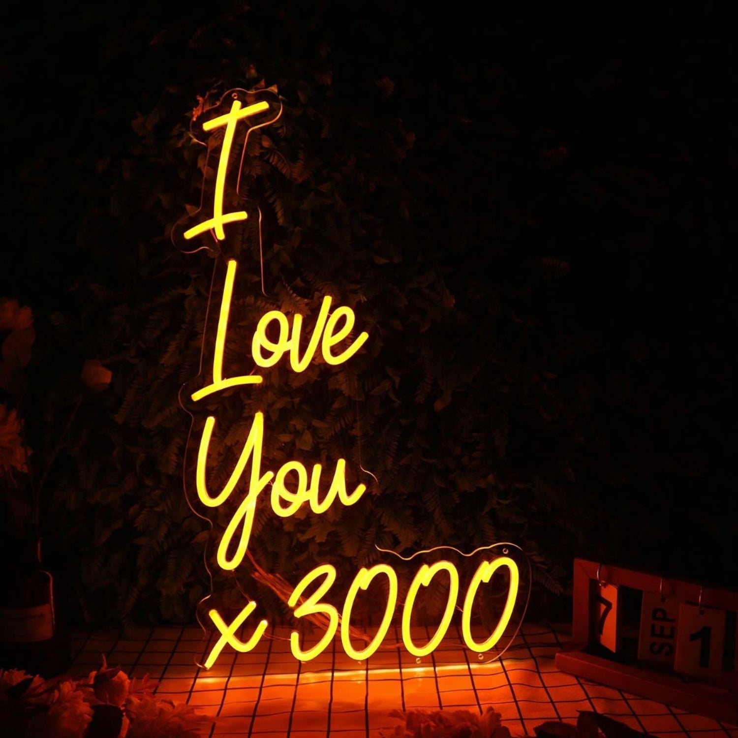 I Love You 3000 Orange Led Neon Sign - Shineneon