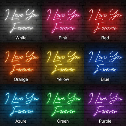 I Love You Forever LED Neon Sign - Shineneon