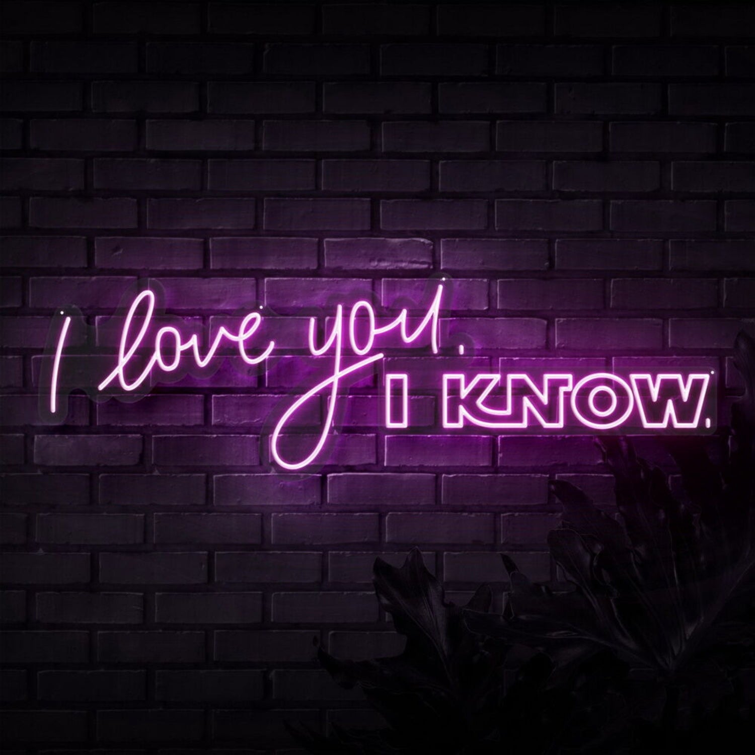 I Love You I Know Neon Sign For Romantic And Star Wars Fans | Shineneon