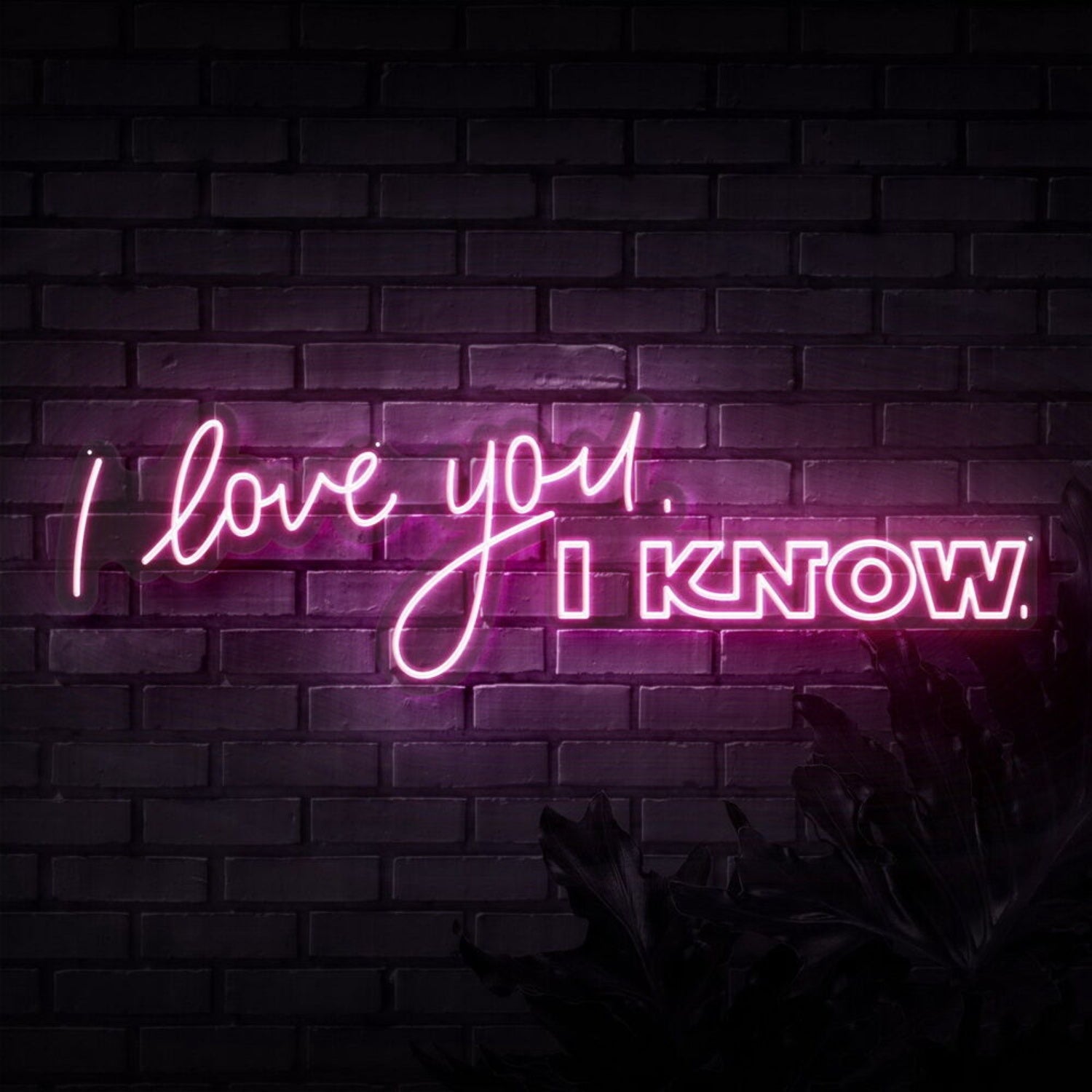 I Love You I Know Neon Sign For Romantic And Star Wars Fans | Shineneon