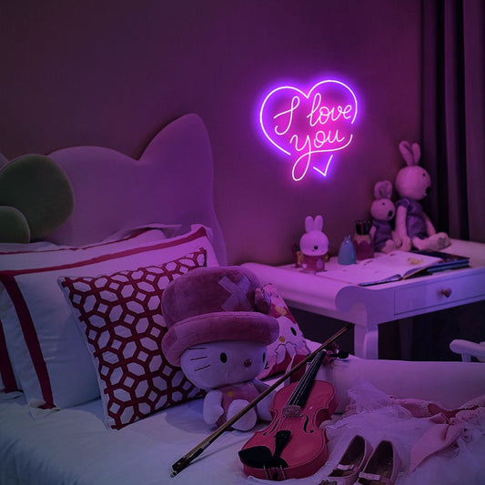 I Love You In Heart Led Sign Business Neon Sign