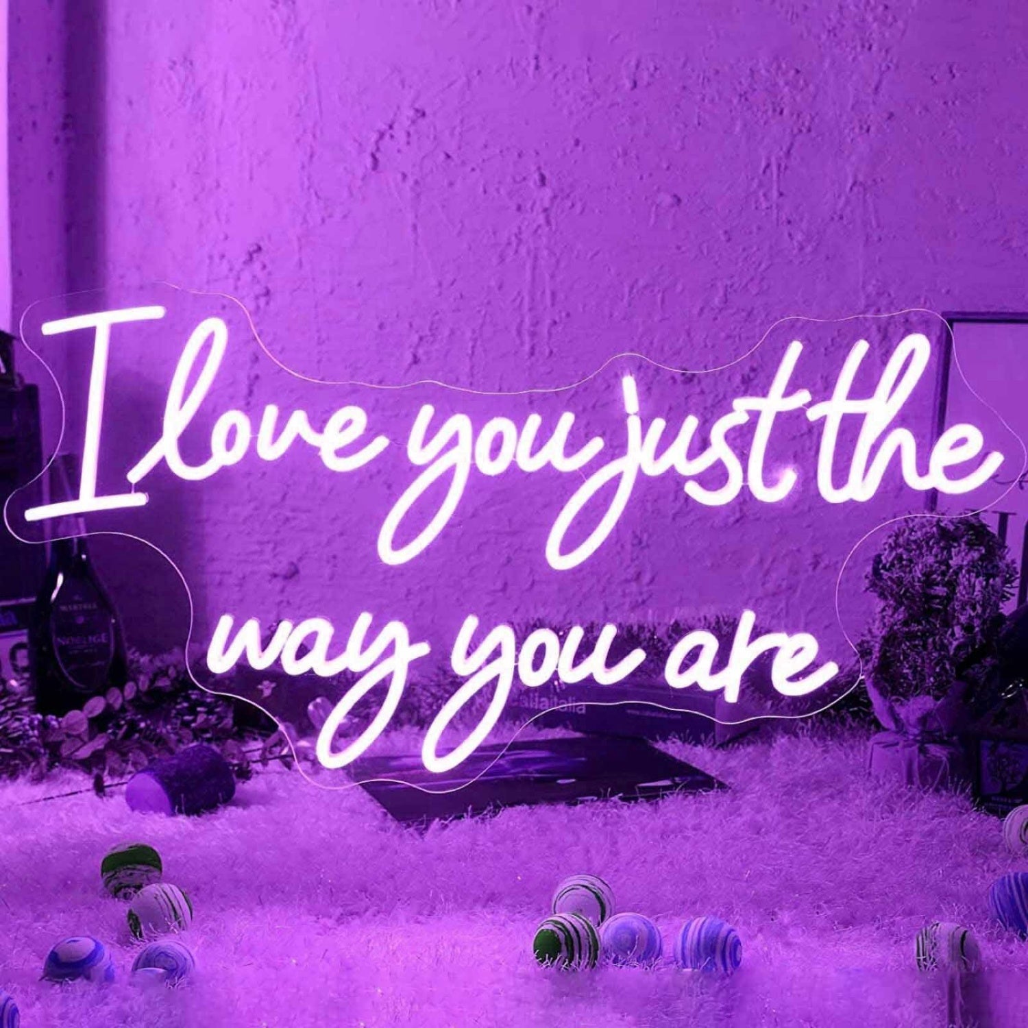 I Love You Just The Way You Are Wedding Neon Sign | Shineneon