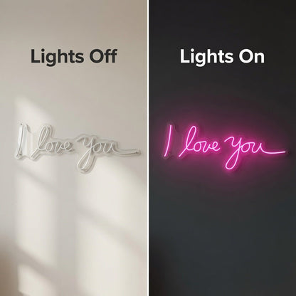 I Love You LED Neon Sign Bedroom Decor - Shineneon