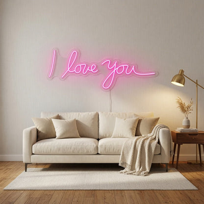 I Love You LED Neon Sign Bedroom Decor - Shineneon