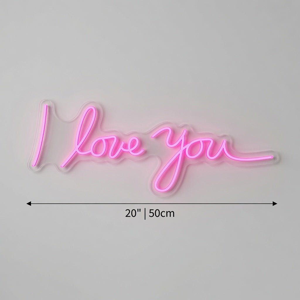 I Love You LED Neon Sign Bedroom Decor - Shineneon