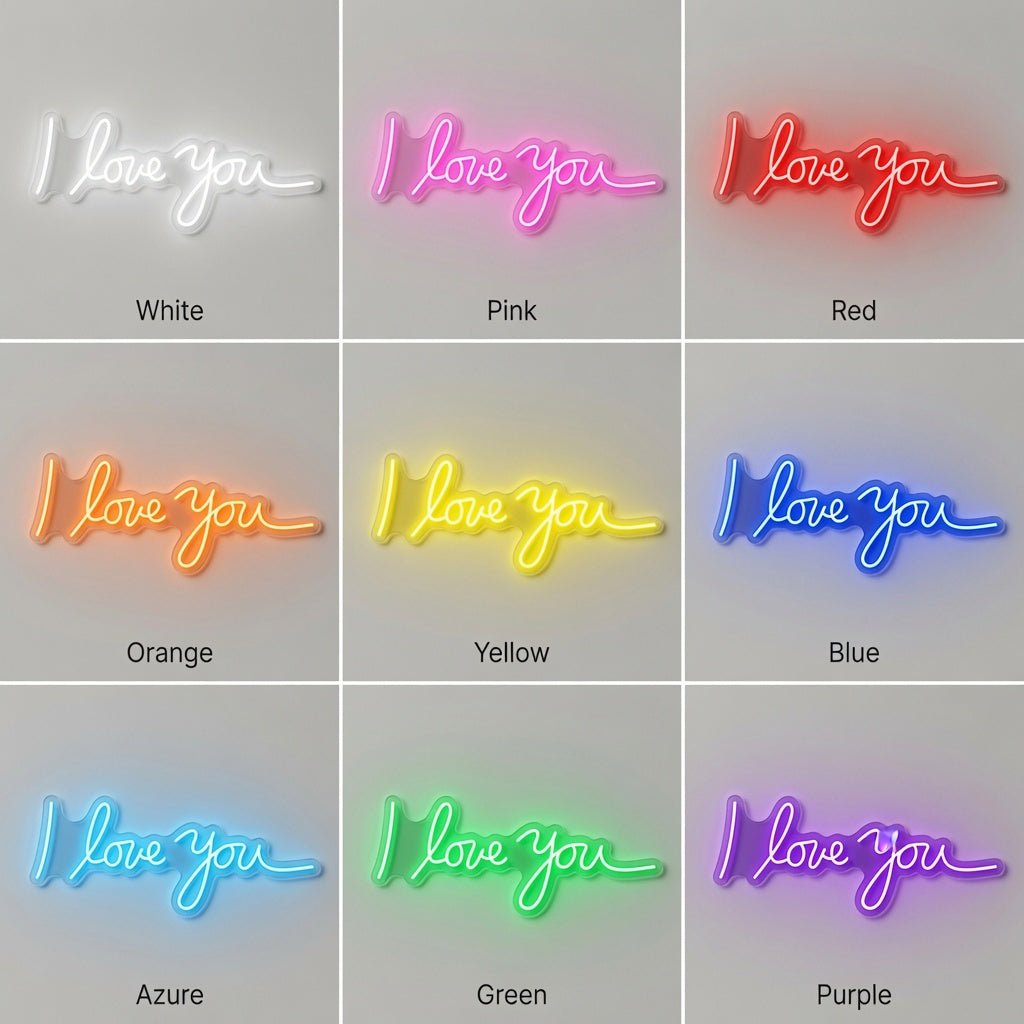 I Love You LED Neon Sign Bedroom Decor - Shineneon
