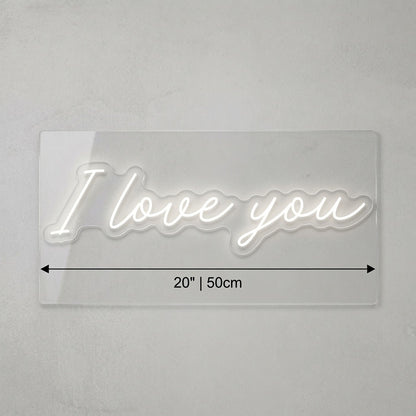 I Love You LED Neon Sign Home Wall Art - 04 Size Image