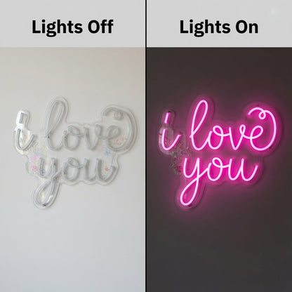 I Love You LED Neon Sign Wall Art Wall Neon Sign - Shineneon