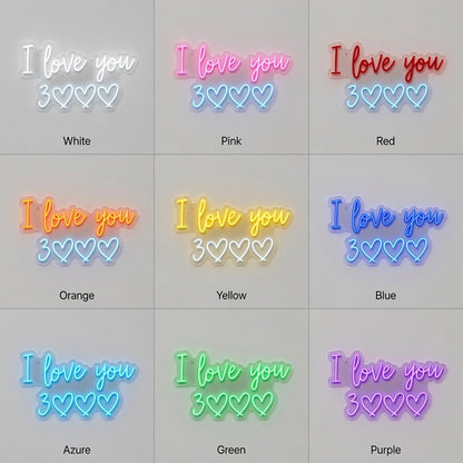I Love You LED Neon Sign Wall Neon Sign - Shineneon