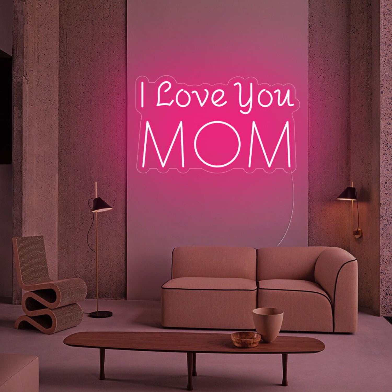 I Love You Mom Led Neon Sign For Mothers Day | Shineneon