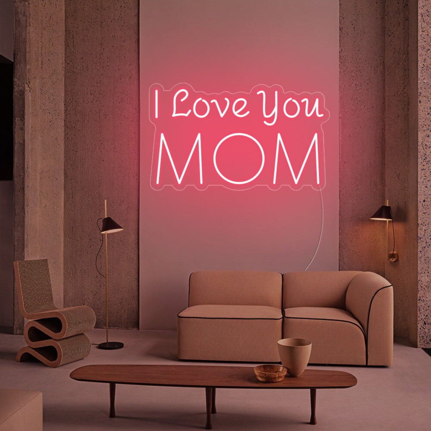 I Love You Mom Led Neon Sign For Mothers Day | Shineneon