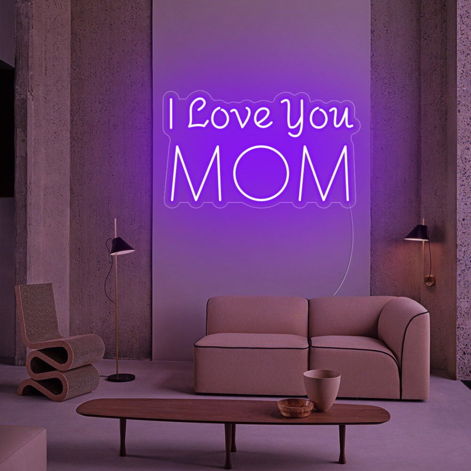 I Love You Mom Led Neon Sign For Mothers Day | Shineneon