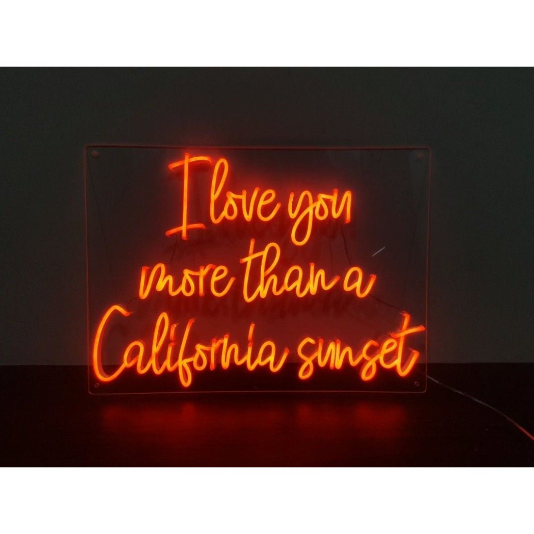 I Love You More Than California Sunset Led Sign Business Neon Sign - Shineneon
