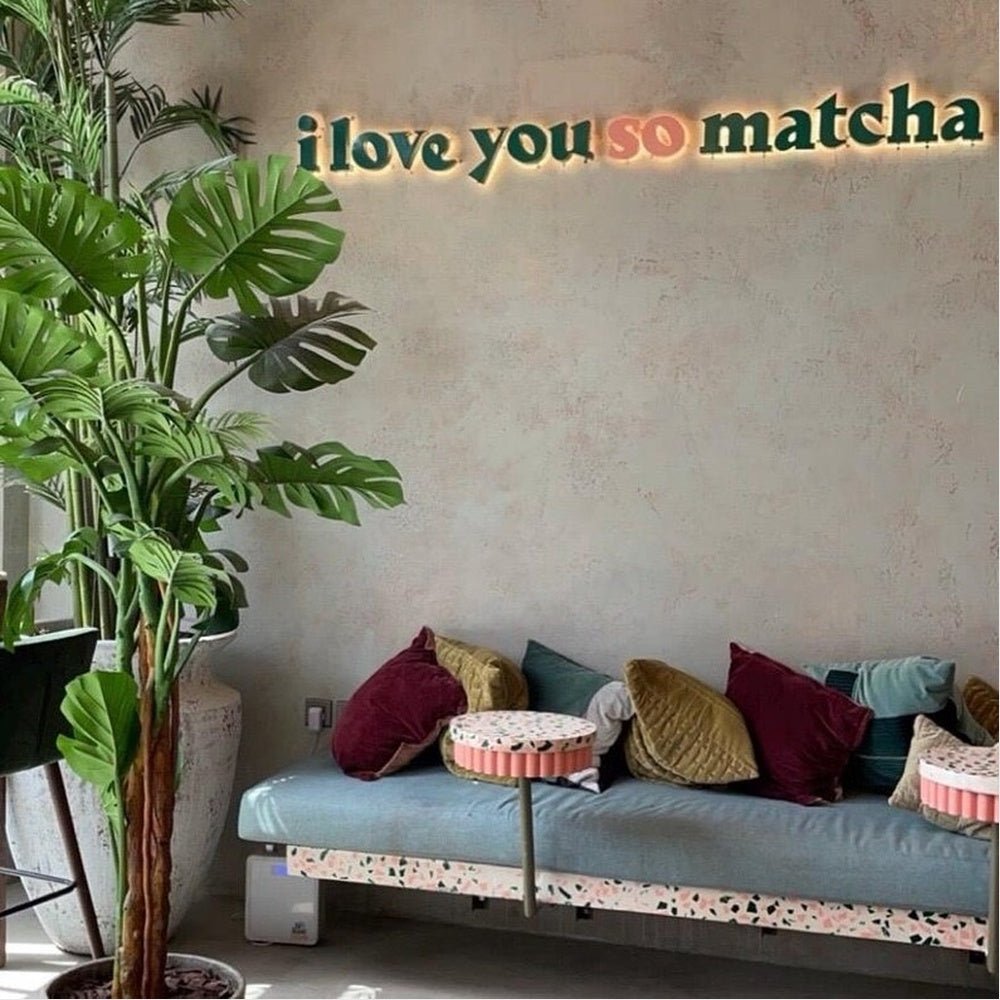 I Love You So Matcha 3D Backlit Channel Letters Led Light Sign - Shineneon