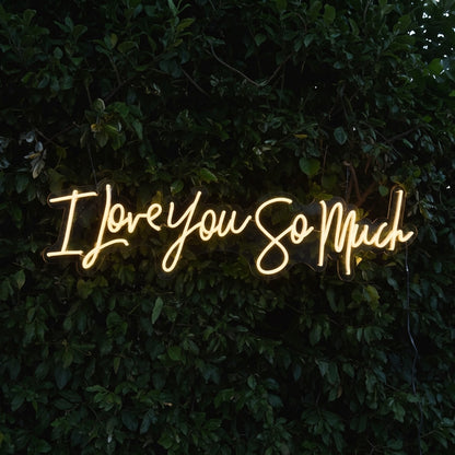 I Love You So Much LED Neon Sign - 01 Original Product Image