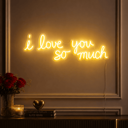 I Love You So Much Wall Decor LED Neon Sign - Shineneon