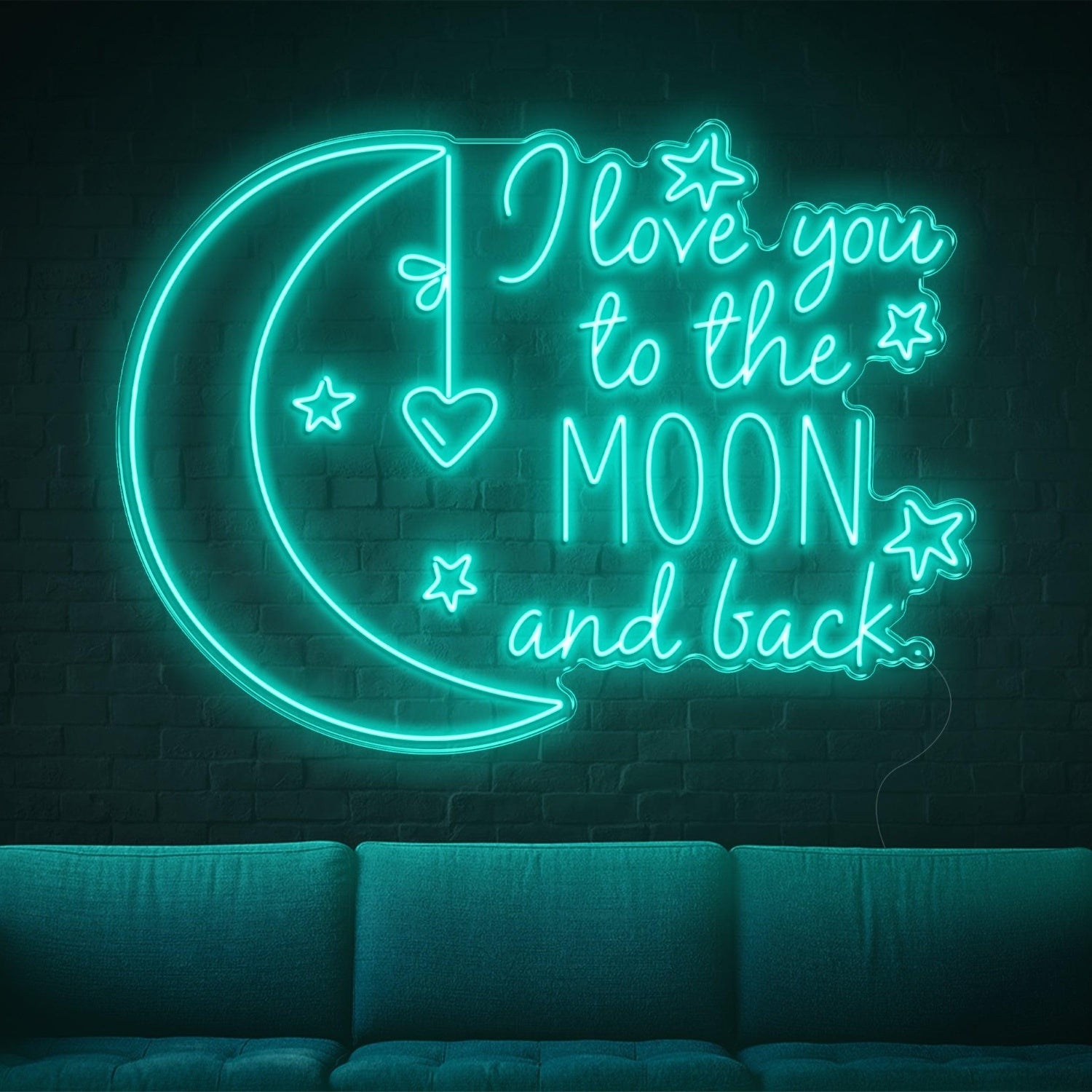 I Love You To The Moon And Back Led Neon Sign | Shineneon