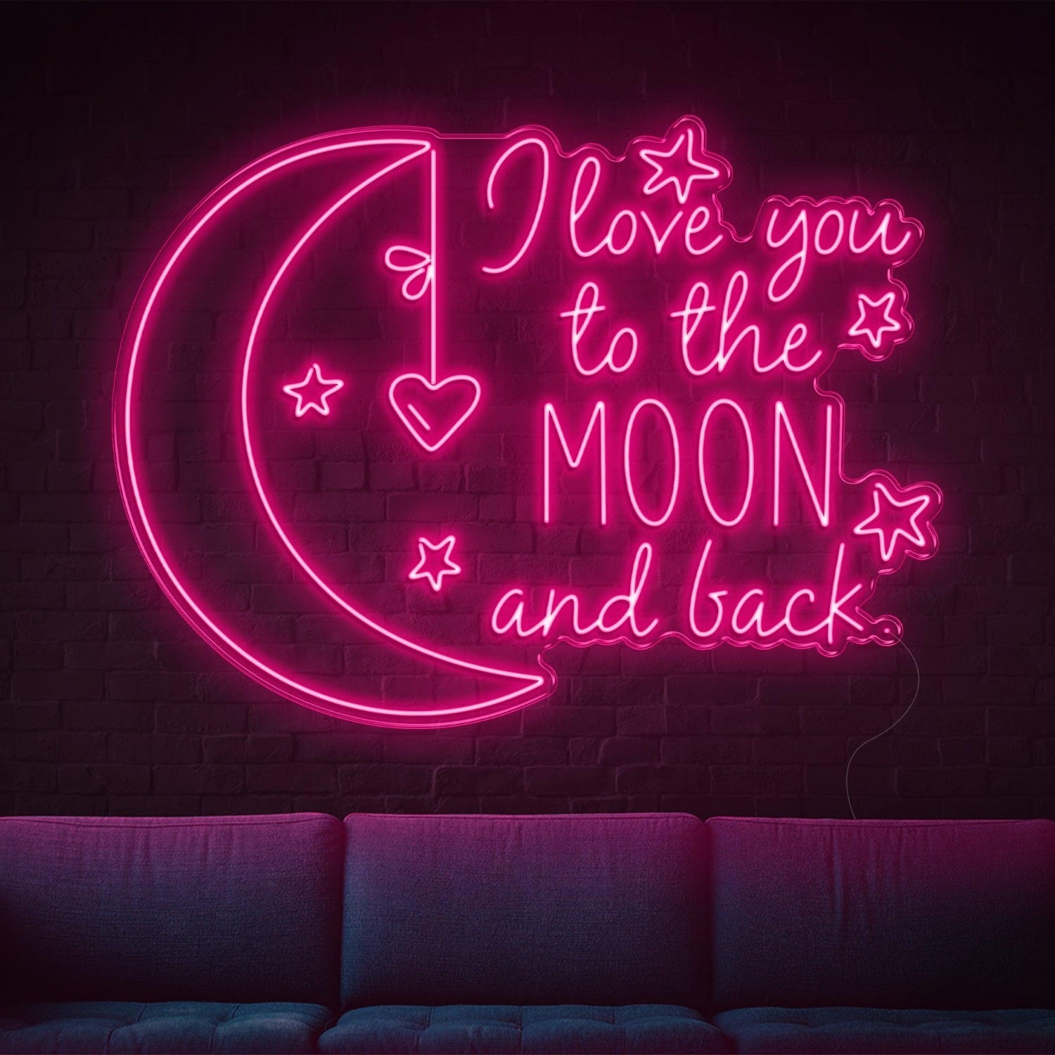 I Love You To The Moon And Back Led Neon Sign | Shineneon