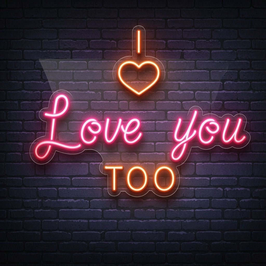 I Love You Too LED Neon Sign - Shineneon