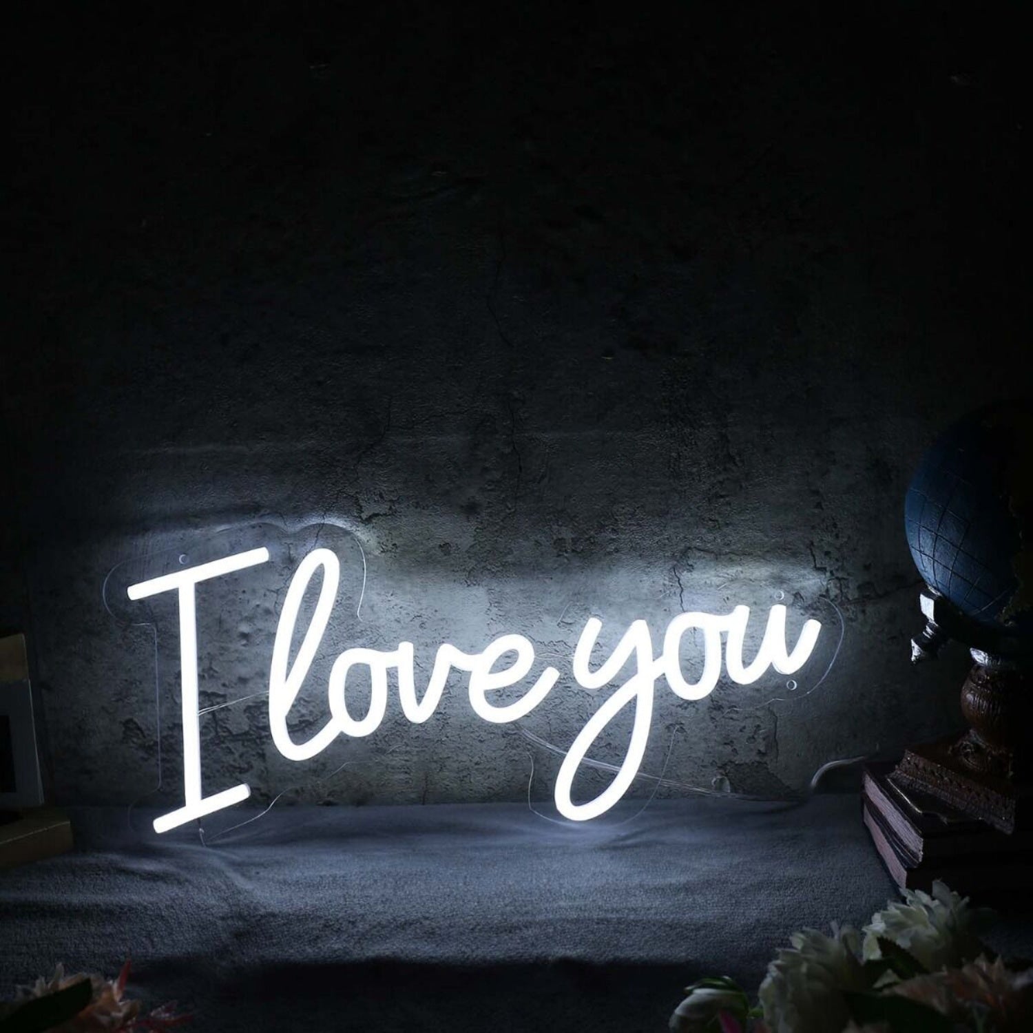 I Love You White Led Neon Sign | Shineneon