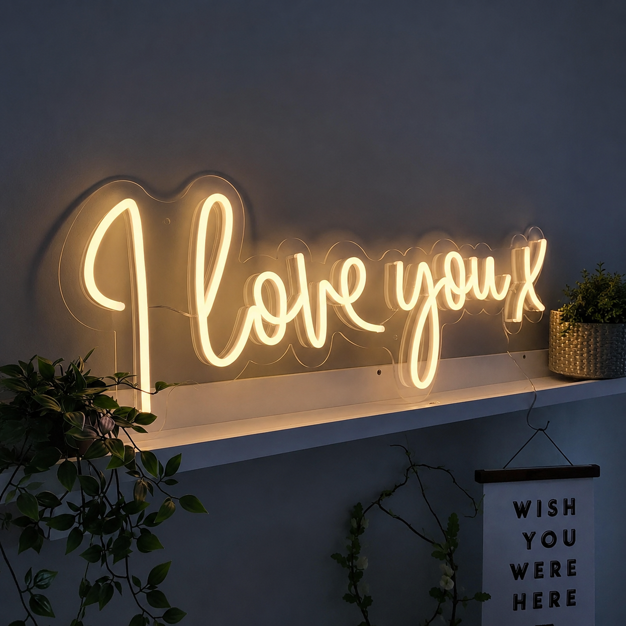 I Love You X LED Neon Sign - 01 Original Product Image