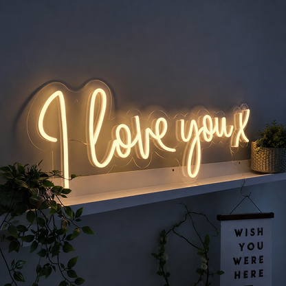 I Love You X LED Neon Sign - 01 Original Product Image