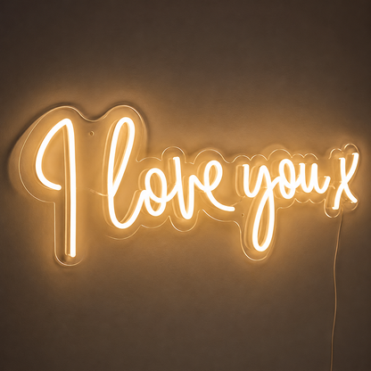 I Love You X LED Neon Sign - 02 High-Converting Product Image