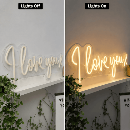 I Love You X LED Neon Sign - Shineneon
