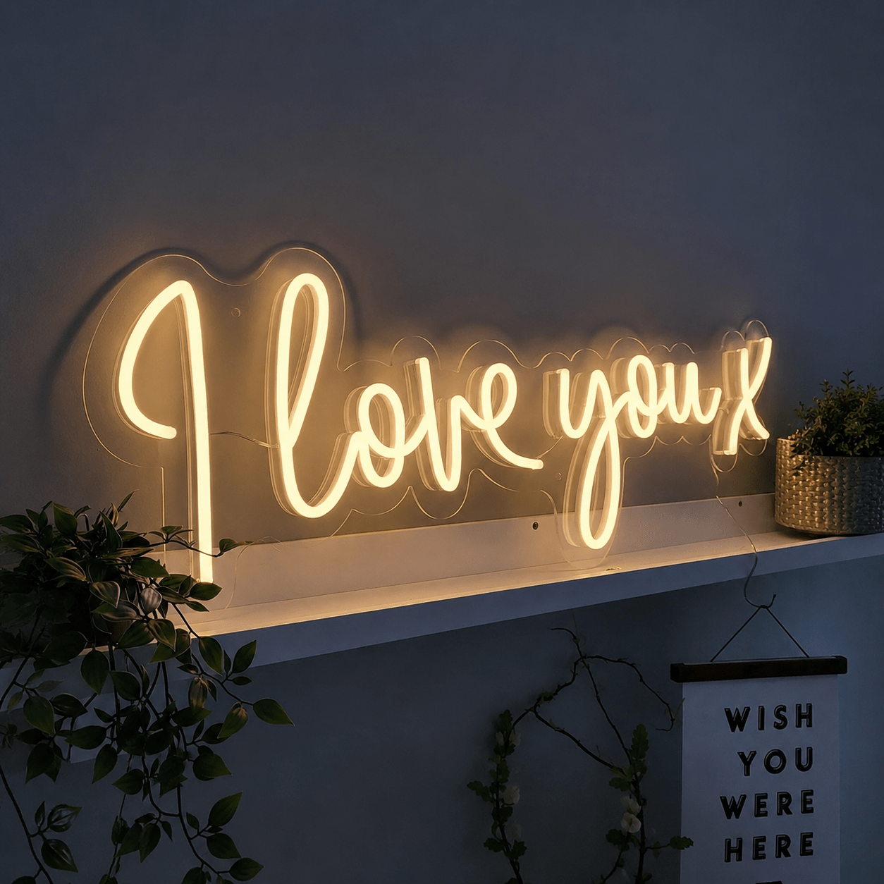 I Love You X LED Neon Sign - Shineneon