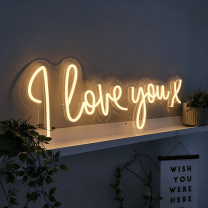 I Love You X LED Neon Sign - Shineneon