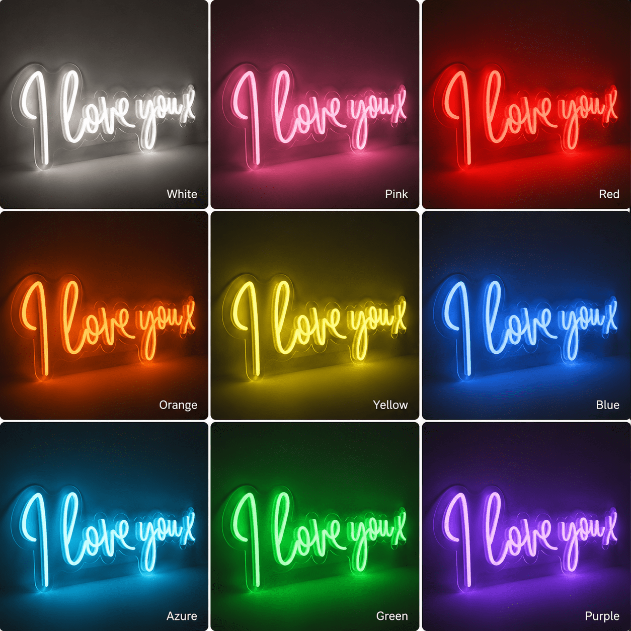 I Love You X LED Neon Sign - Shineneon