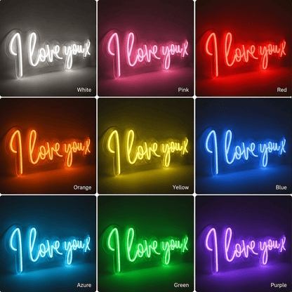 I Love You X LED Neon Sign - Shineneon